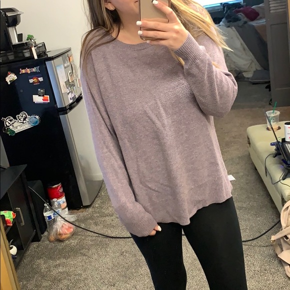 American Eagle Outfitters Tops - Lavender American Eagle Crewneck Sweater Size S